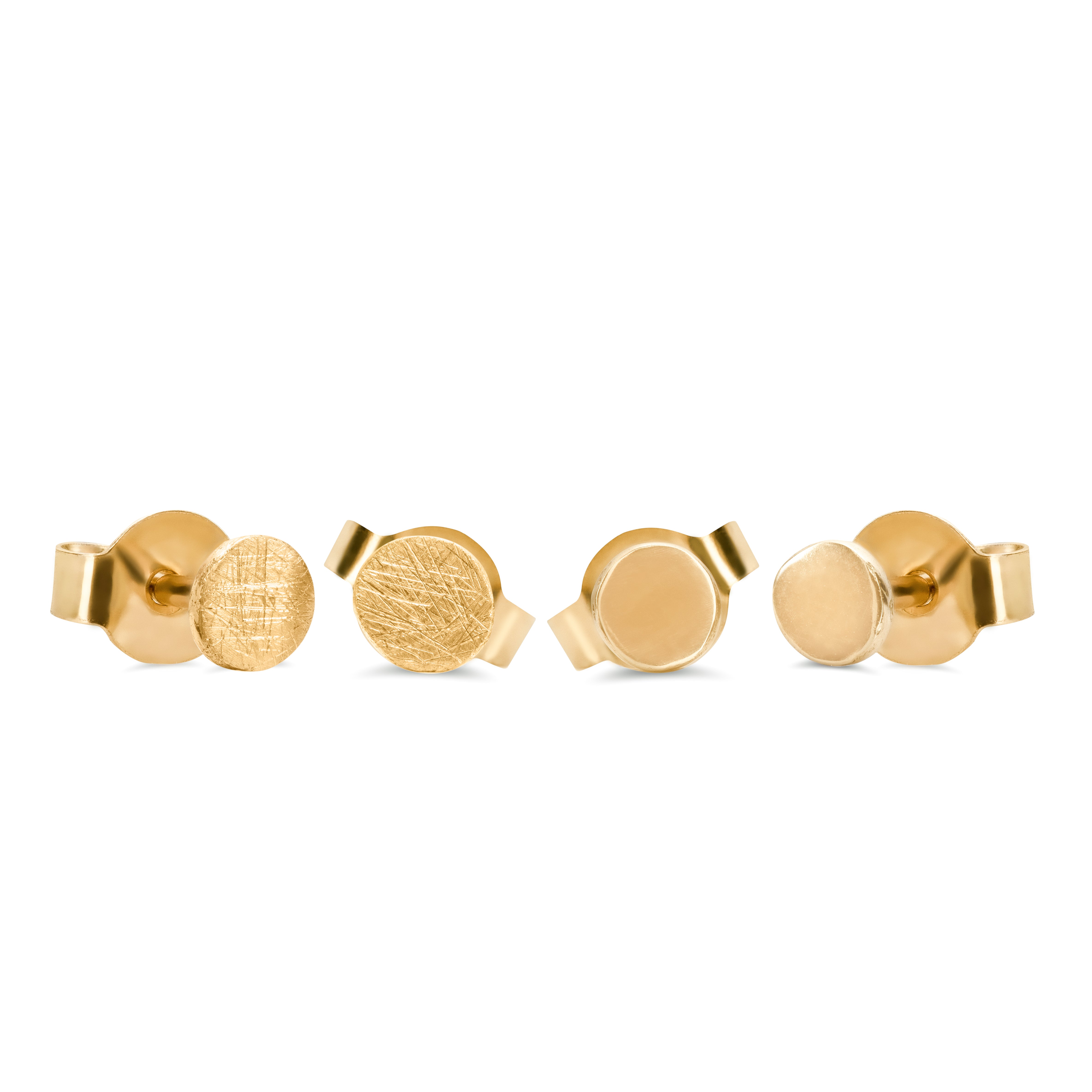 Minimal 14k gold stud earrings
