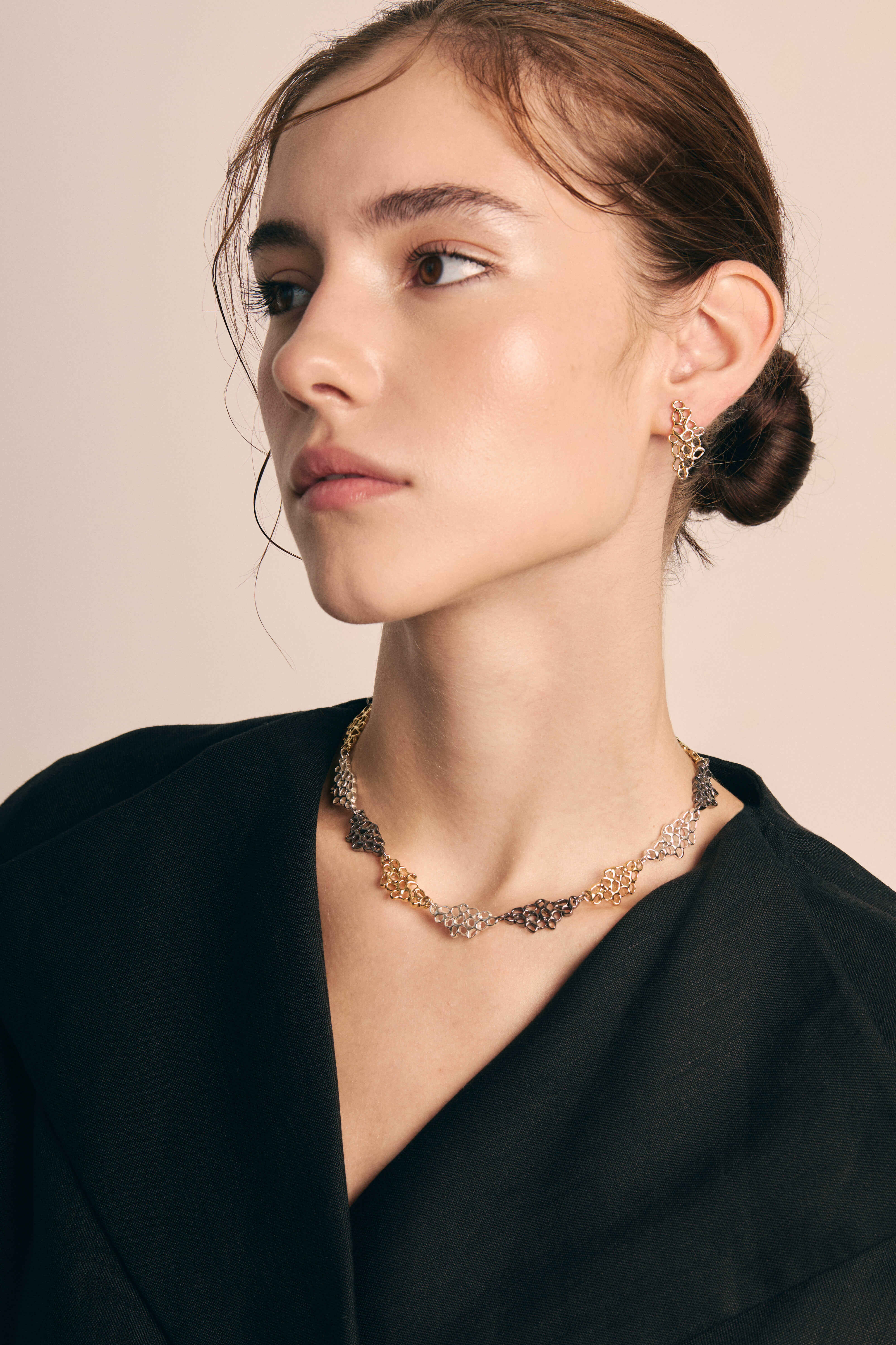 Statement earrings UZURI Gold