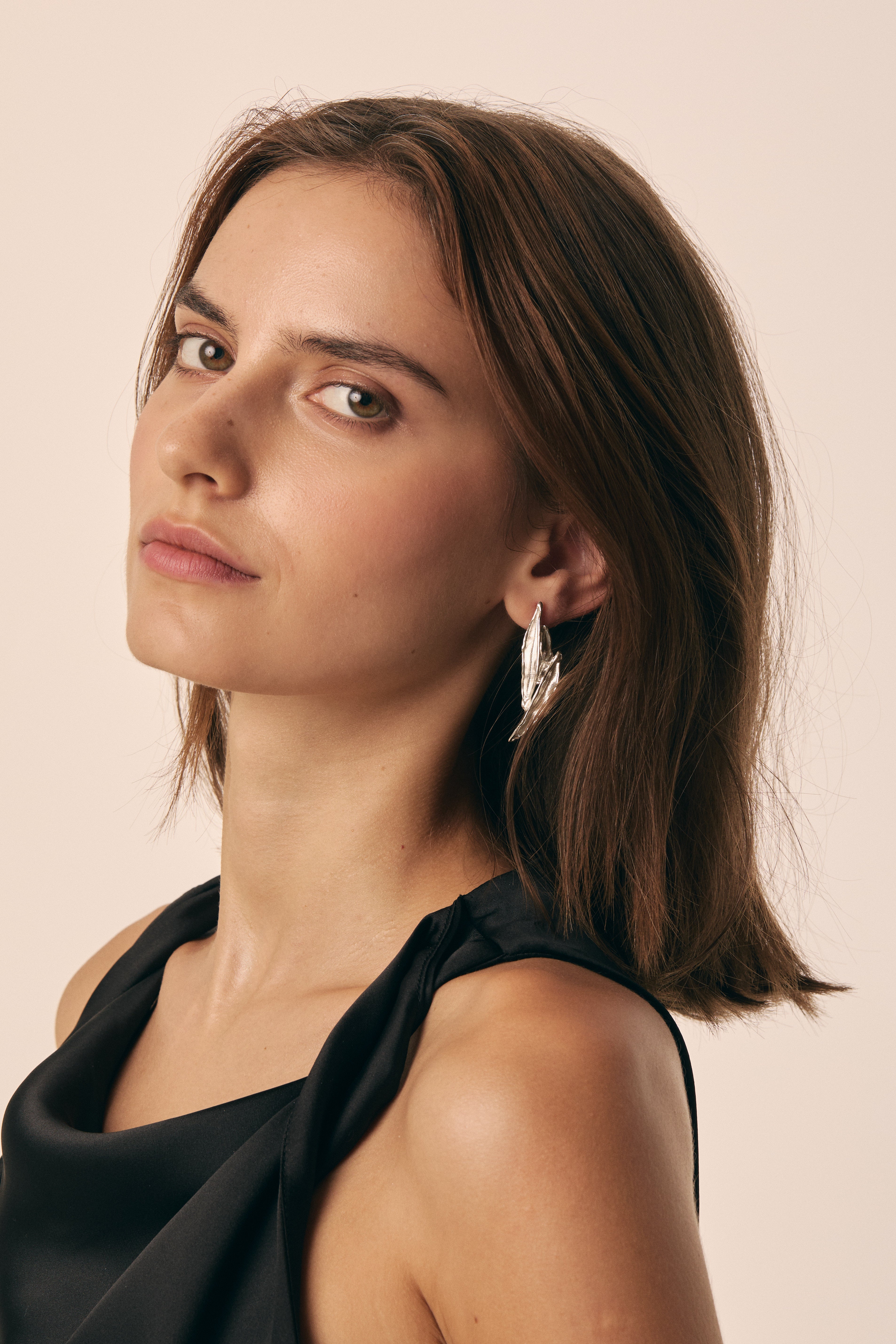 Statement earrings UZURI I Silver