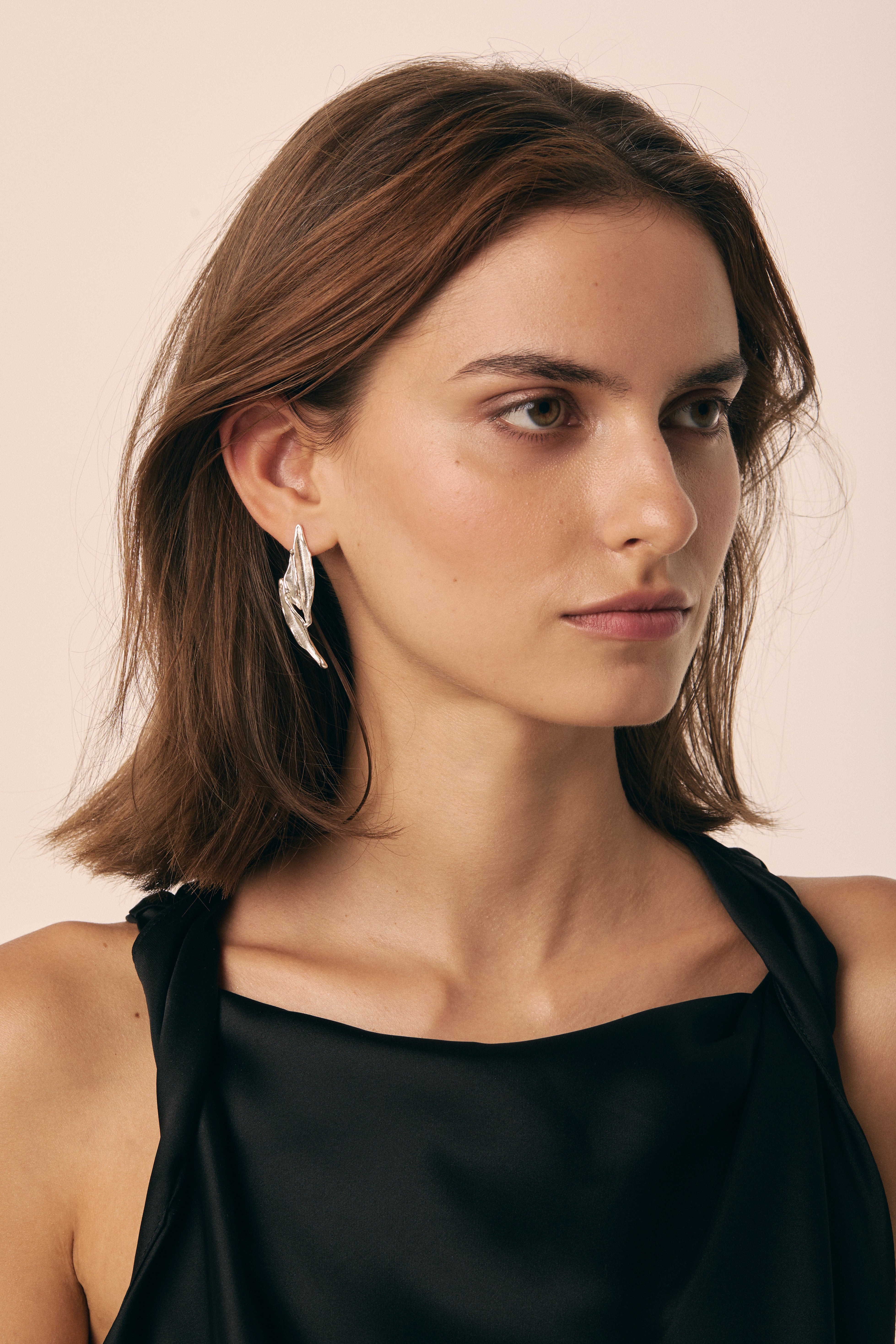 Statement earrings UZURI I Silver