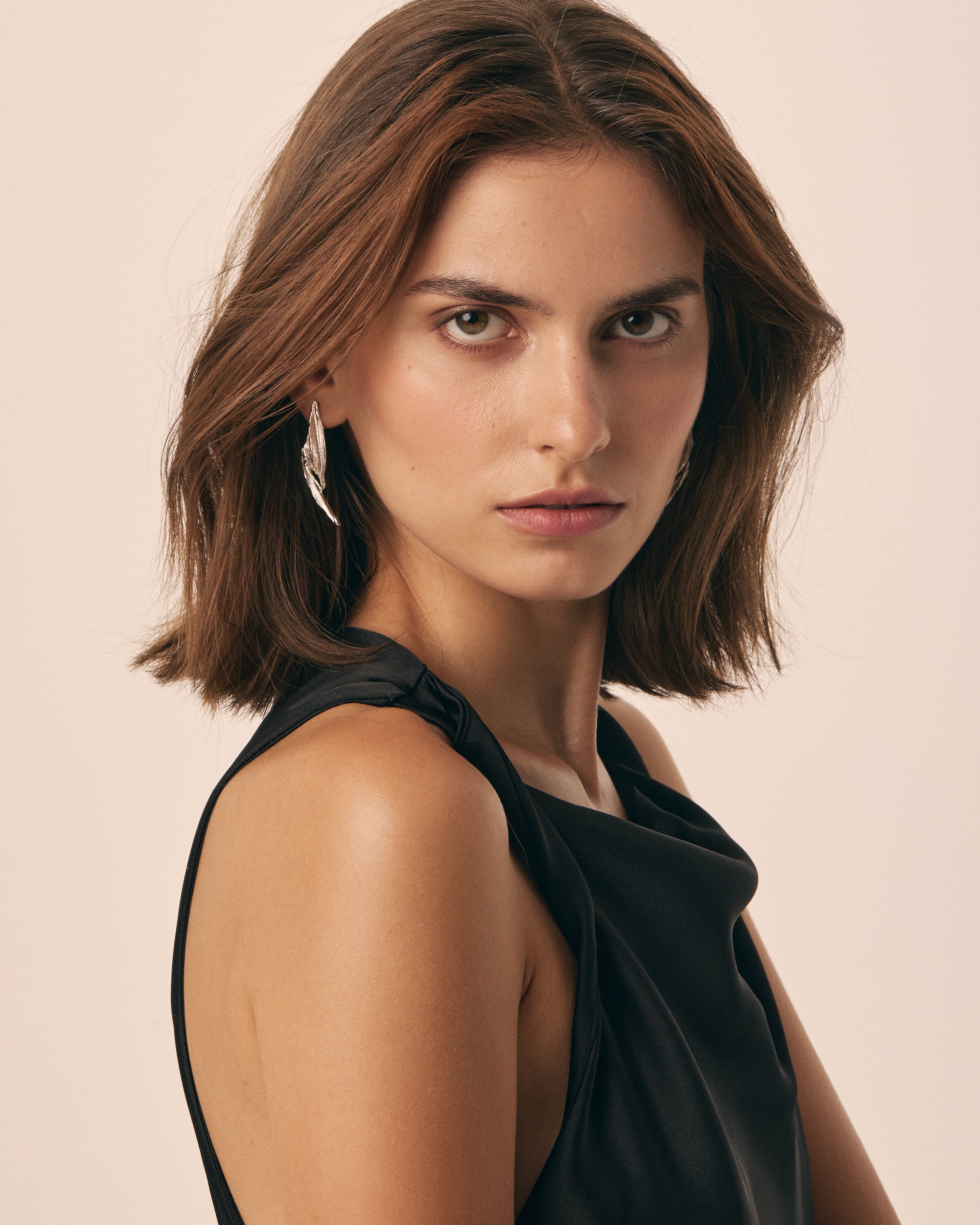 Statement earrings UZURI I Silver