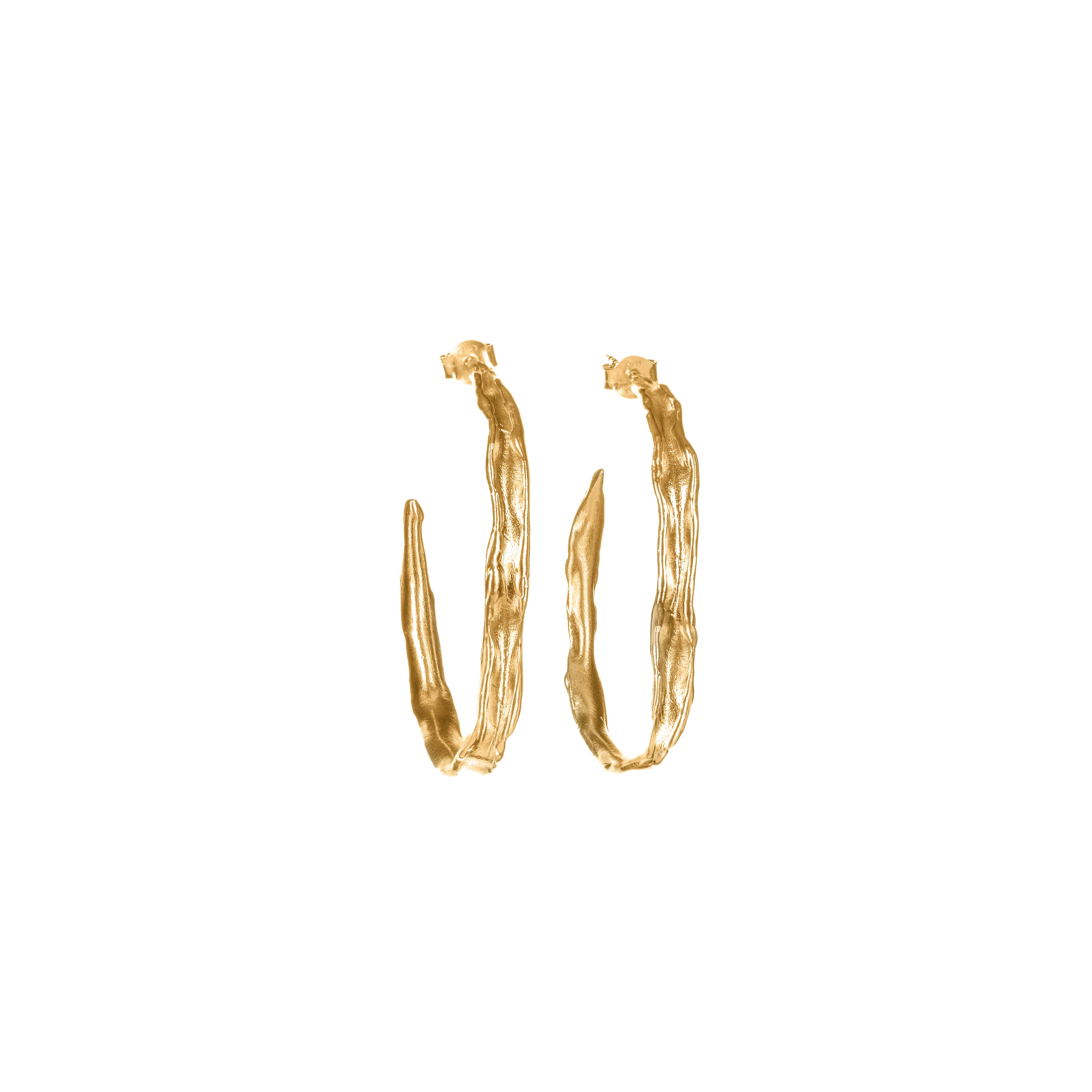 Large HOOP ZURI Gold earrings
