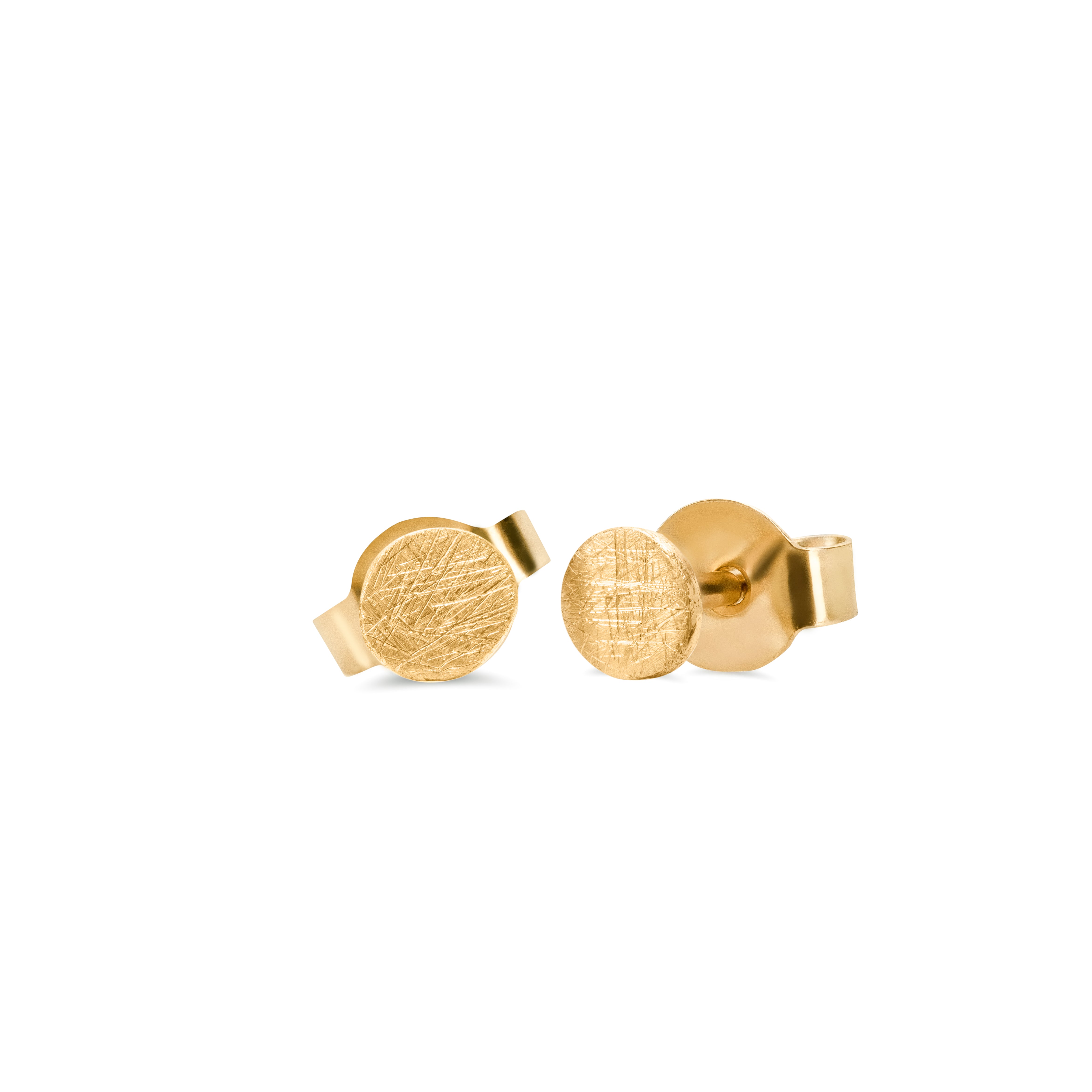 Minimal 14k gold stud earrings
