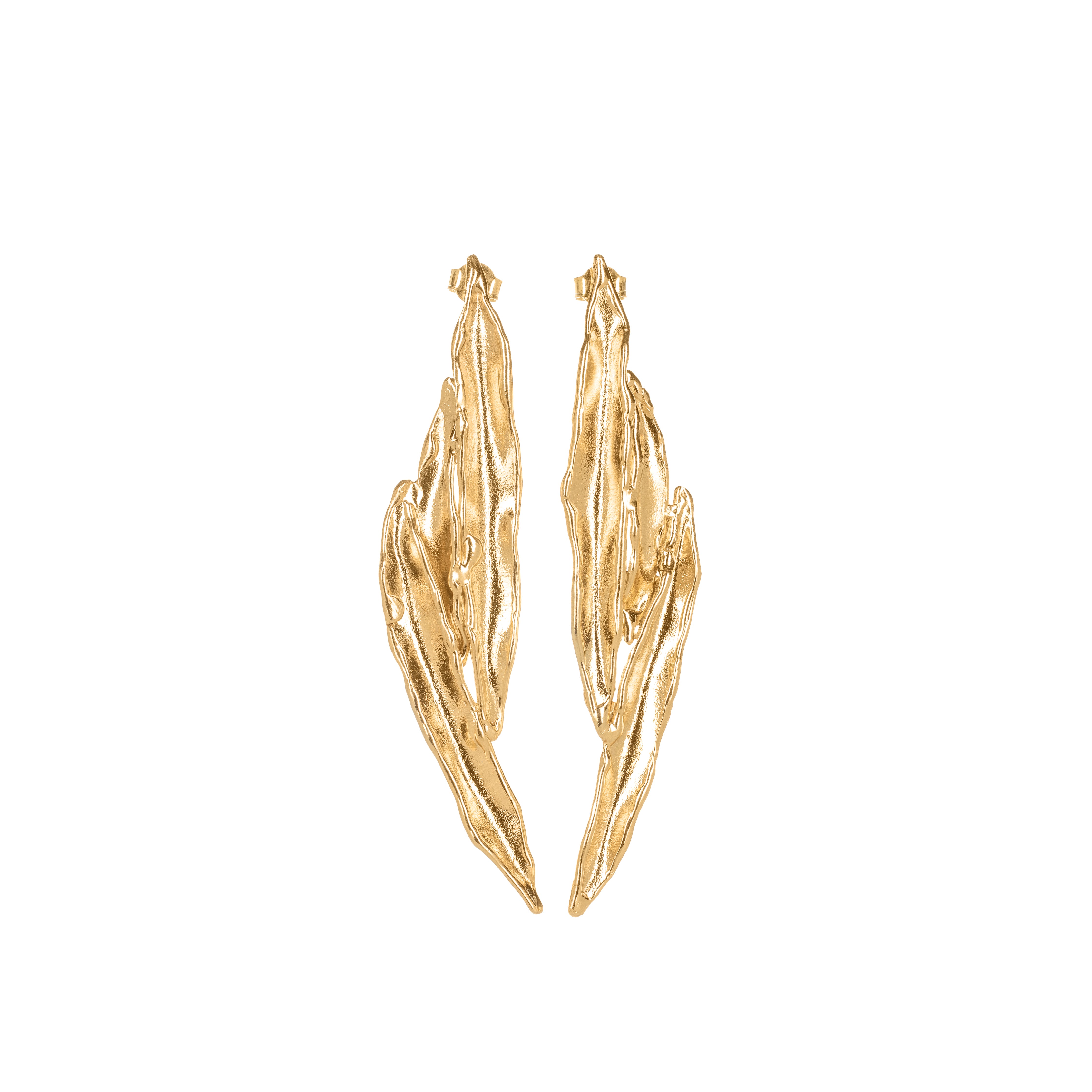 Statement earrings UZURI Gold 