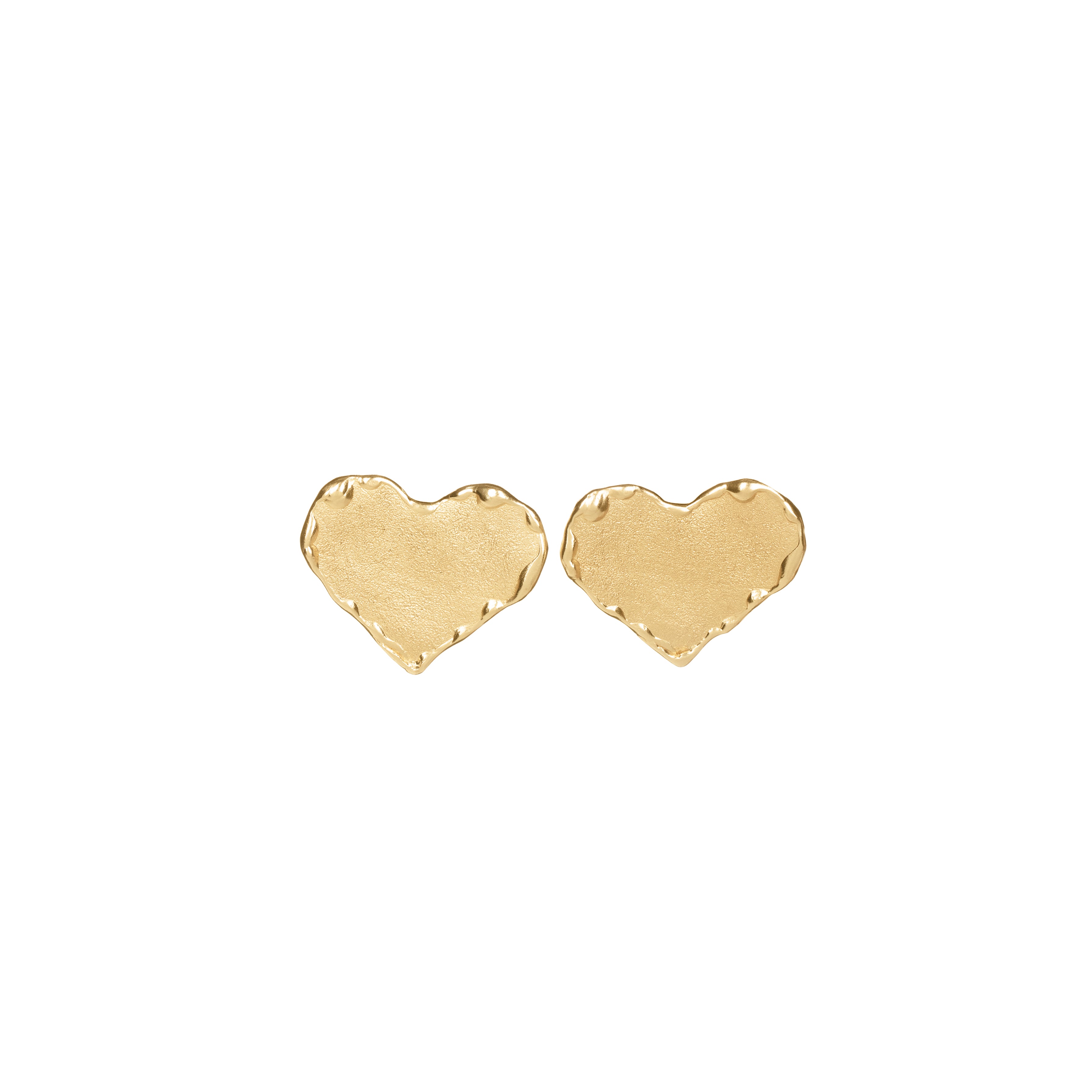 Cercei Kalila aur 14k 585 Jasiri Bijuterie Contemporana Bijuterie de Autor Cercei Inimioare Inima Heart Earrings Contemporary Author Jewelry Cadou Gift Gold