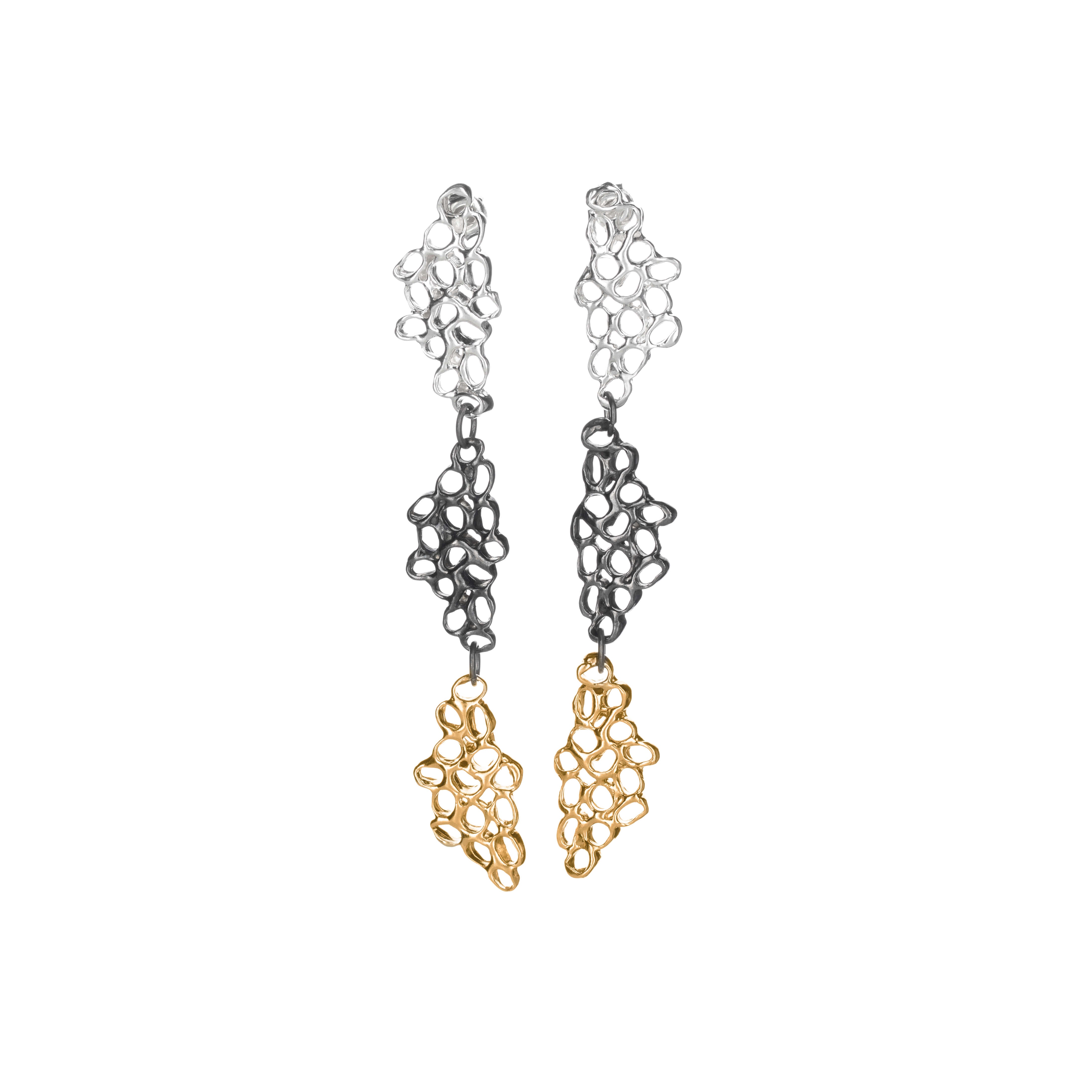 Statement earrings UZURI Gold 