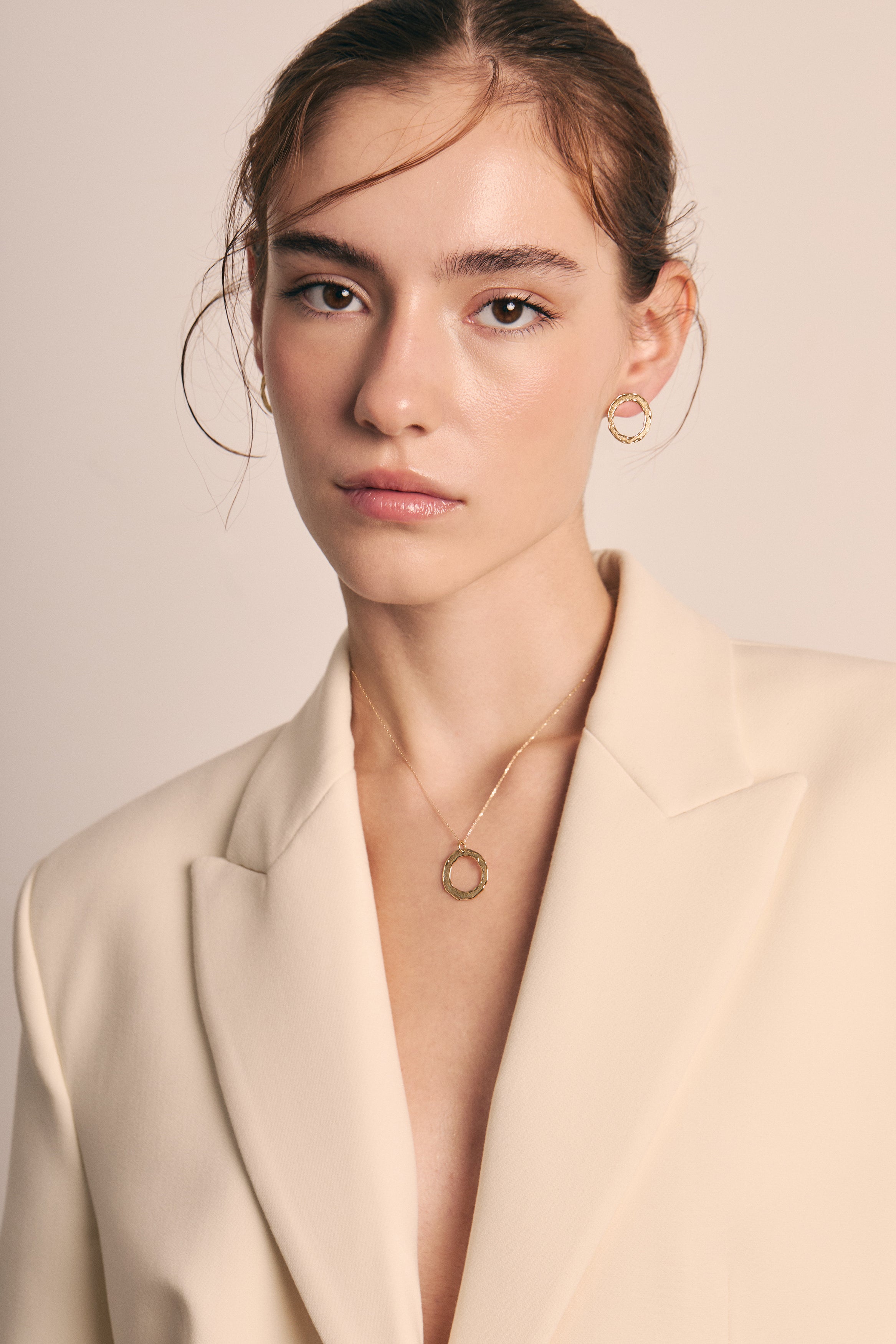 Cercei Maji aur 14k 585 Jasiri Bijuterie Contemporana Bijuterie de Autor Cercei Cercuri Circle Earrings Contemporary Author Jewelry Cadou Gift Gold