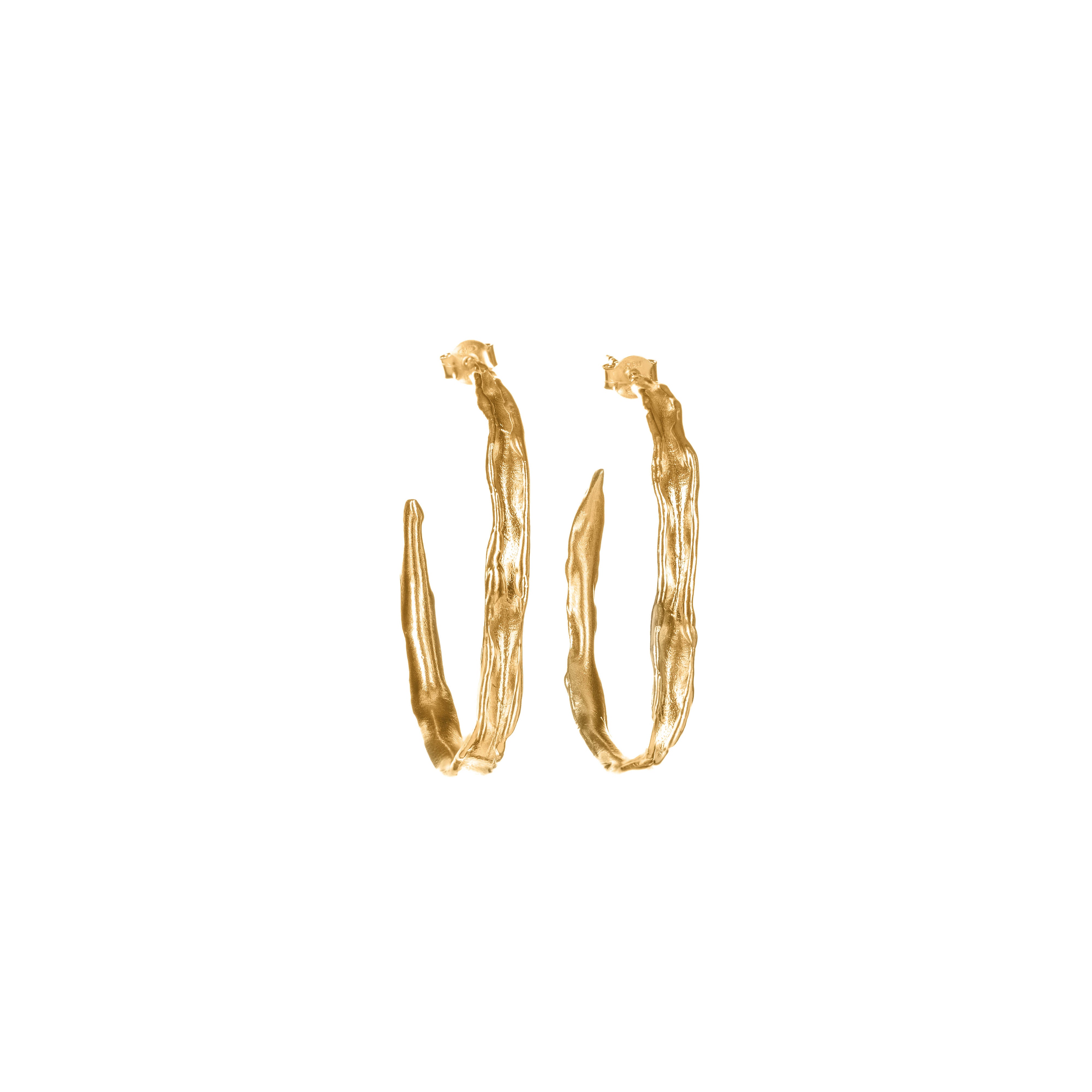 Large HOOP ZURI Gold earrings 