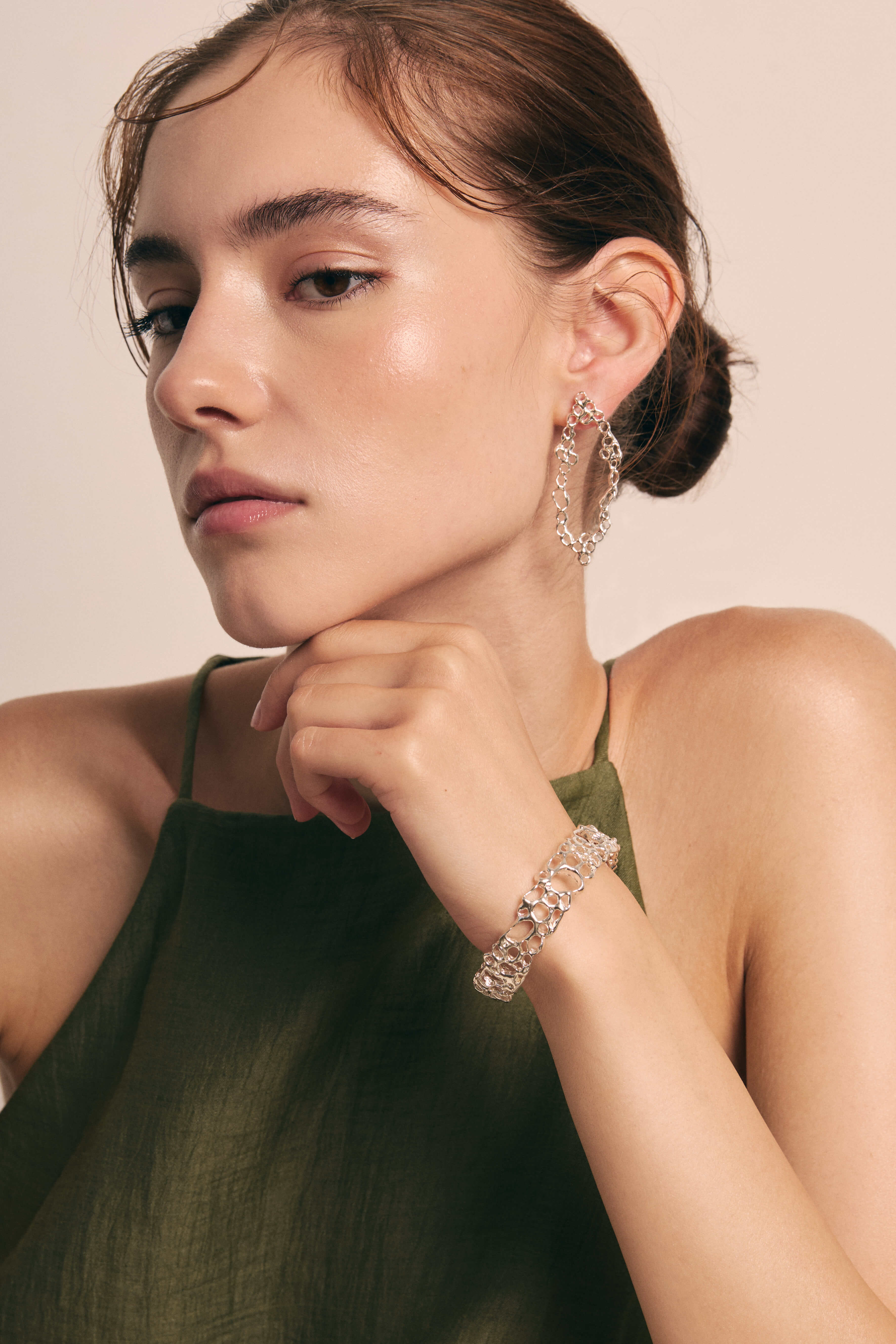 Statement earrings UZURI Gold 