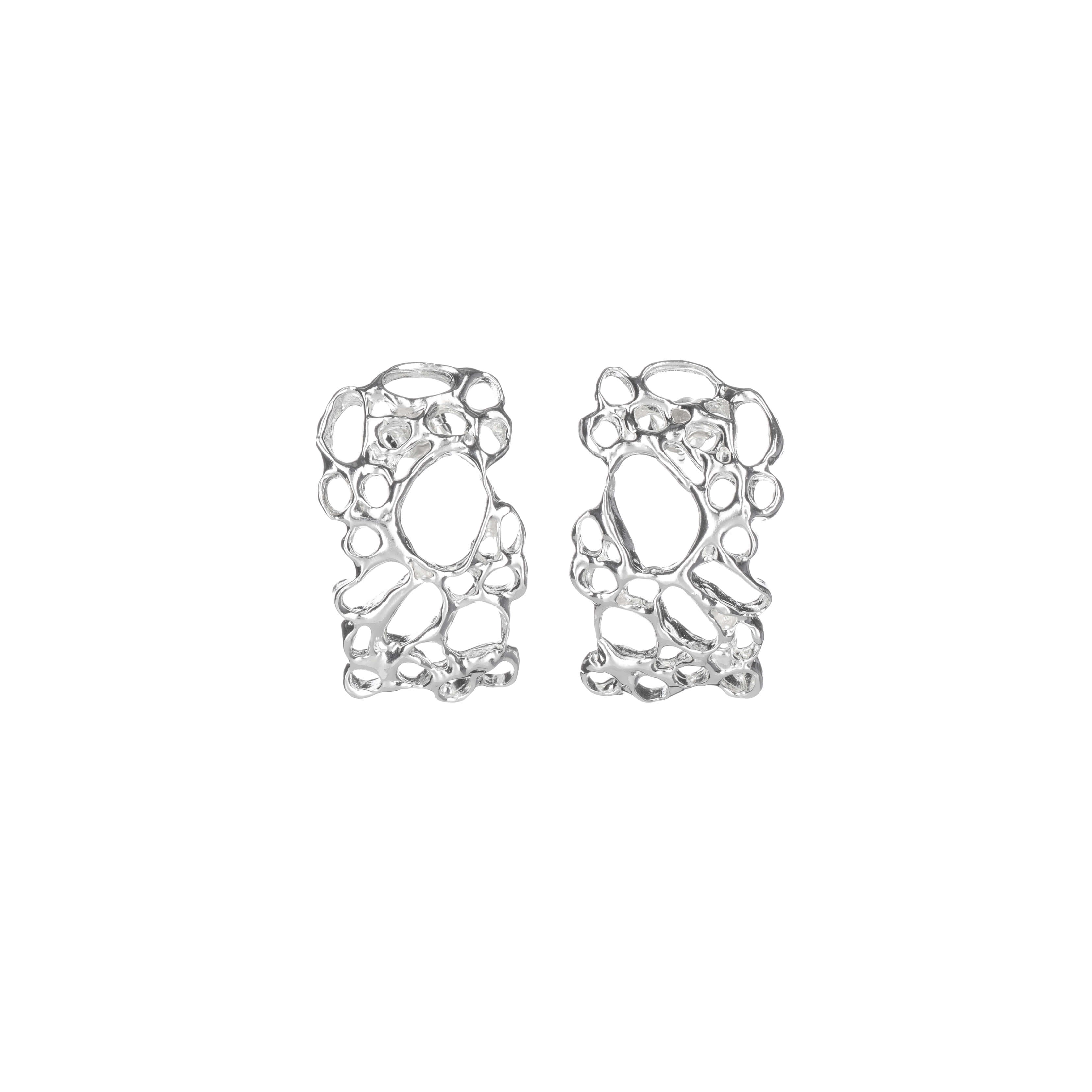 Cercei statement Tumaini Silver Argint JASIRI bijuterie contemporana Bijuterie de autor Cercei Contemporary Jewelry Designer Bijuterii Jewelry Designer Gift Cadou