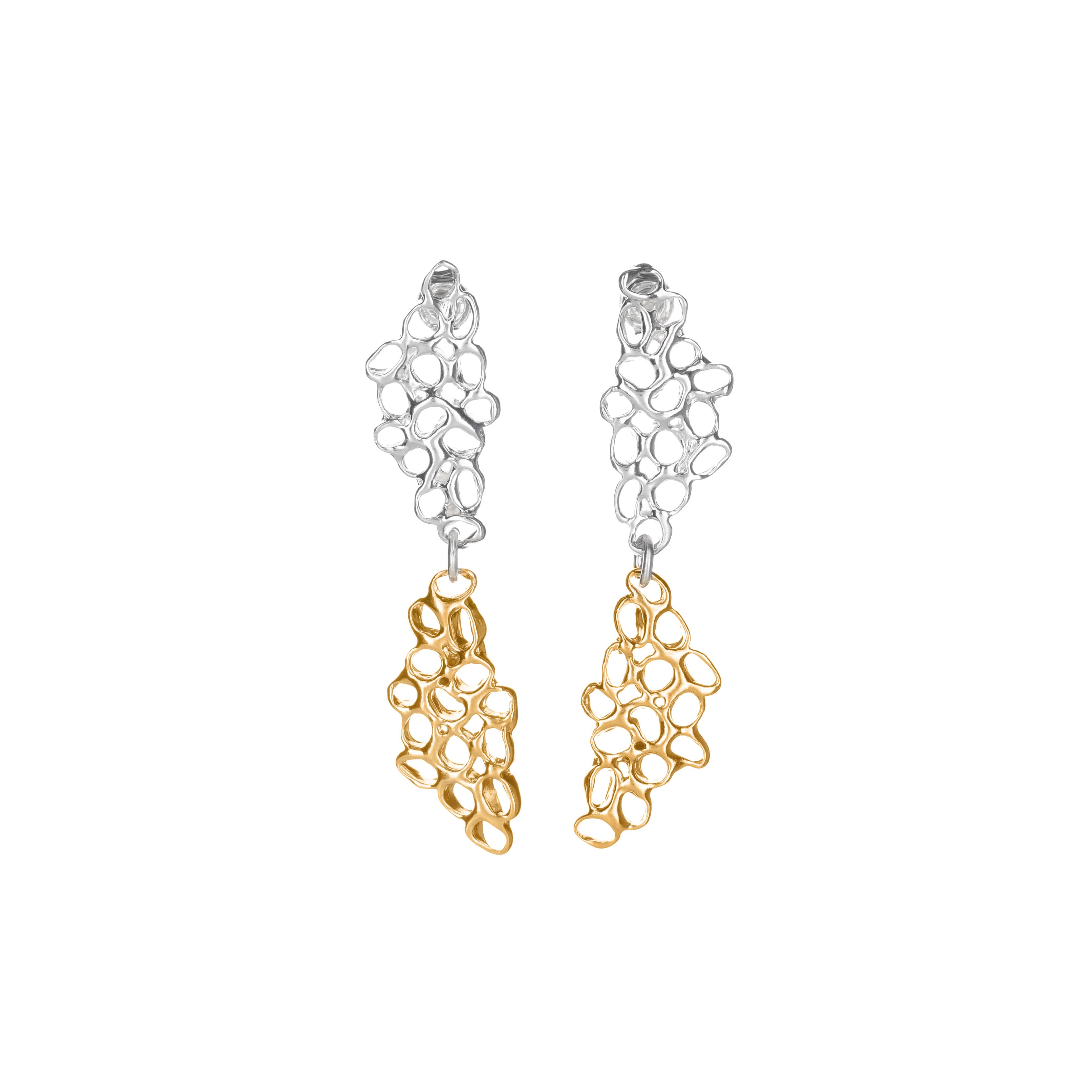 Statement earrings UZURI Gold 