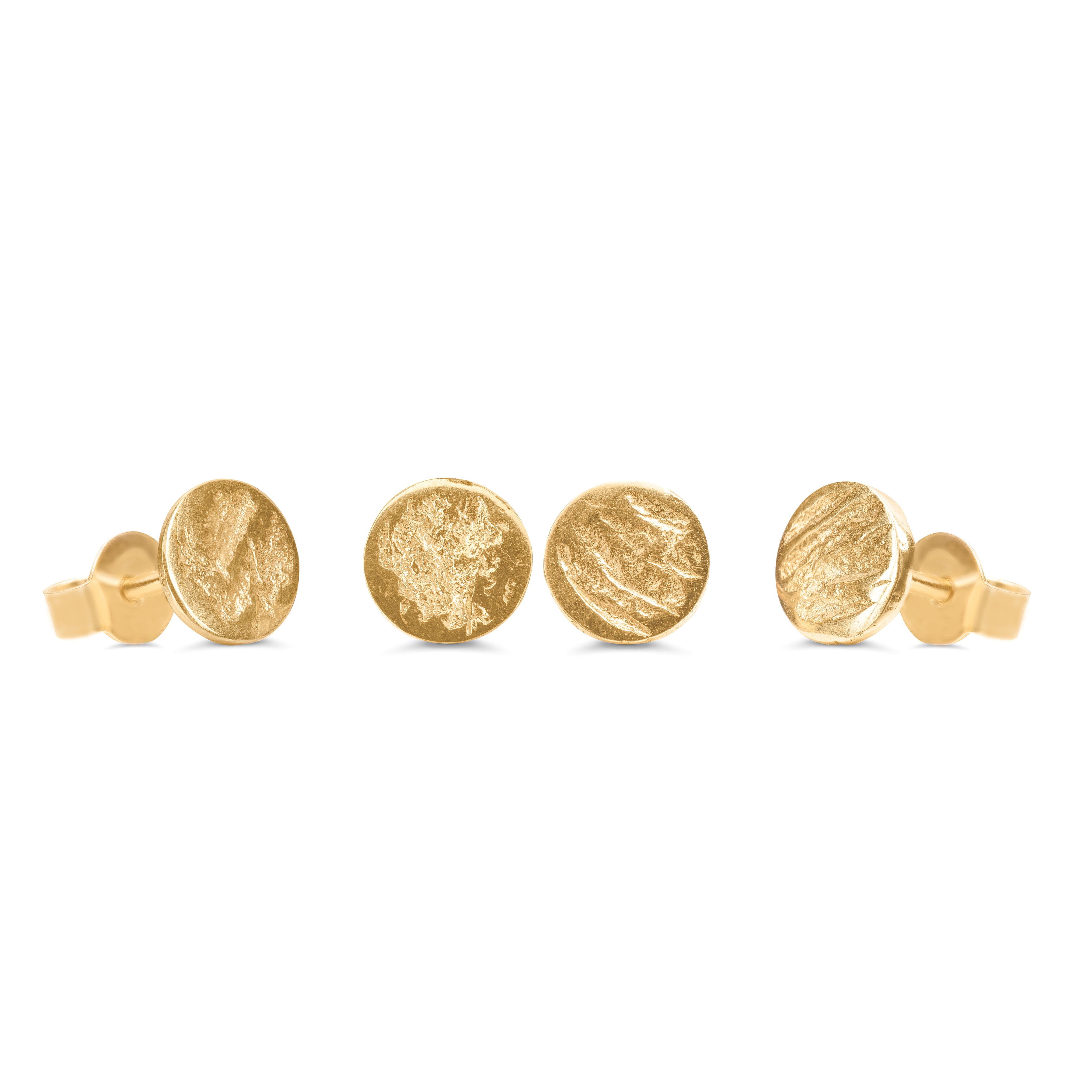 14k Gold Inner Flame stud earrings 