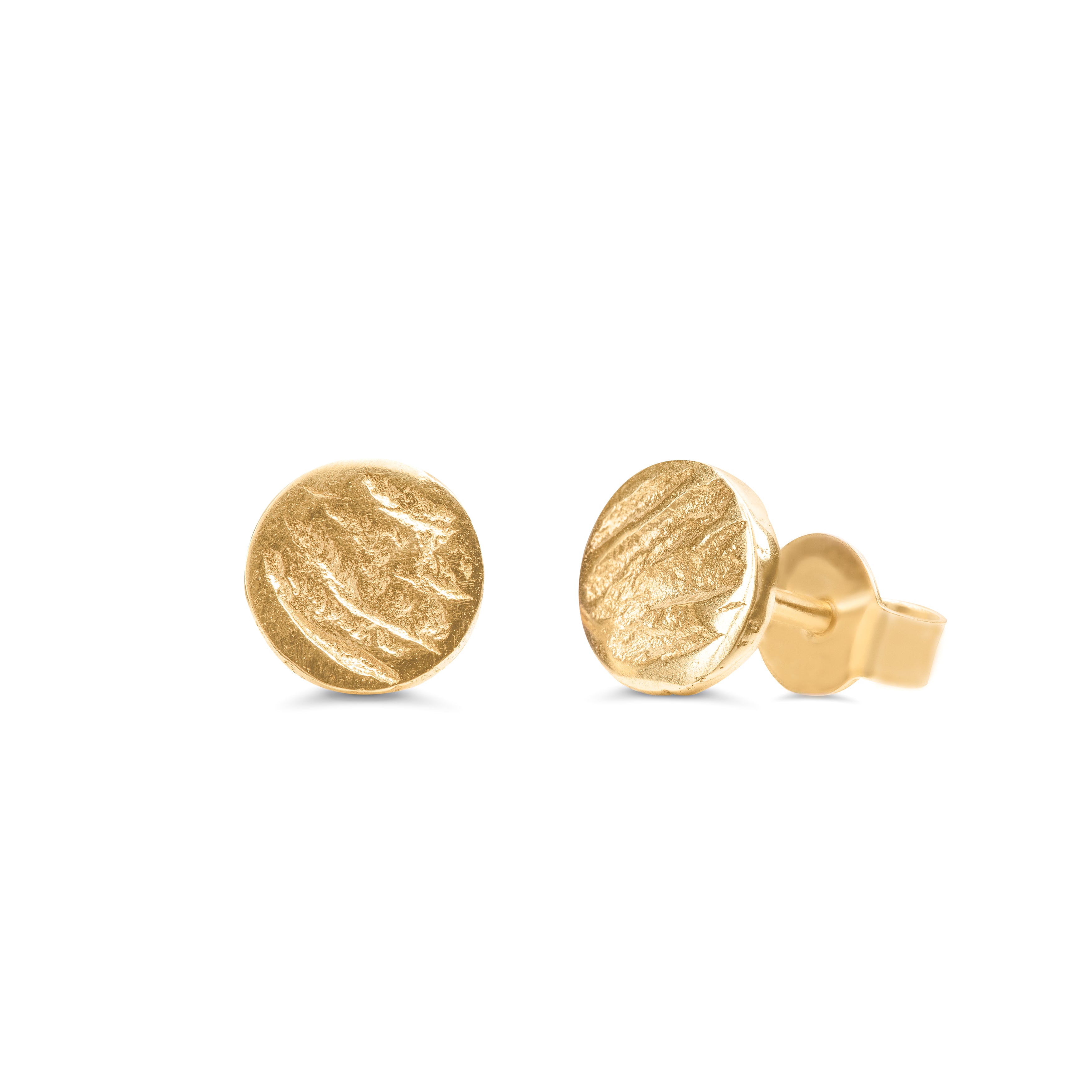 14k Gold Inner Flame stud earrings 