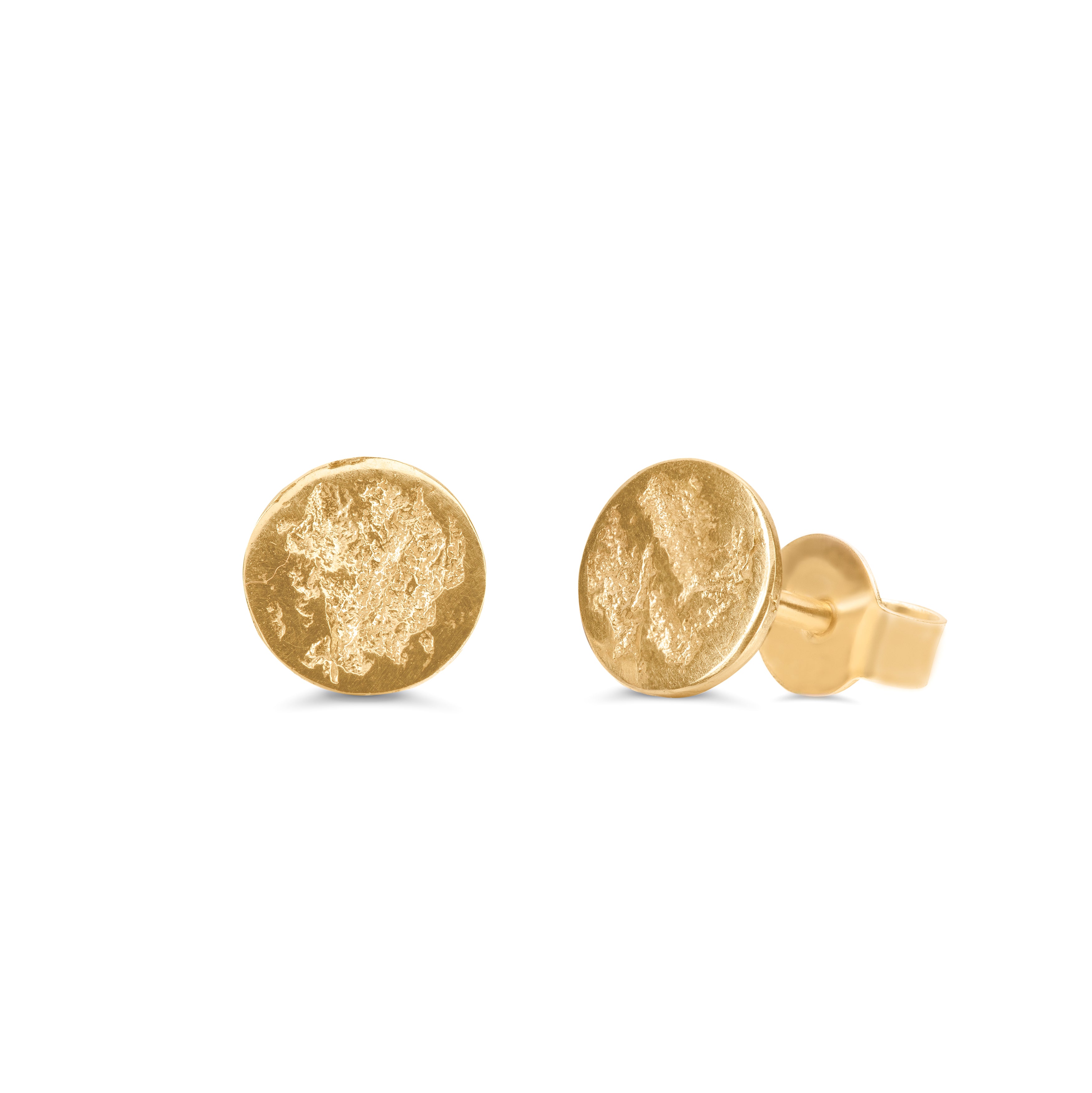 14k Gold Inner Flame stud earrings 