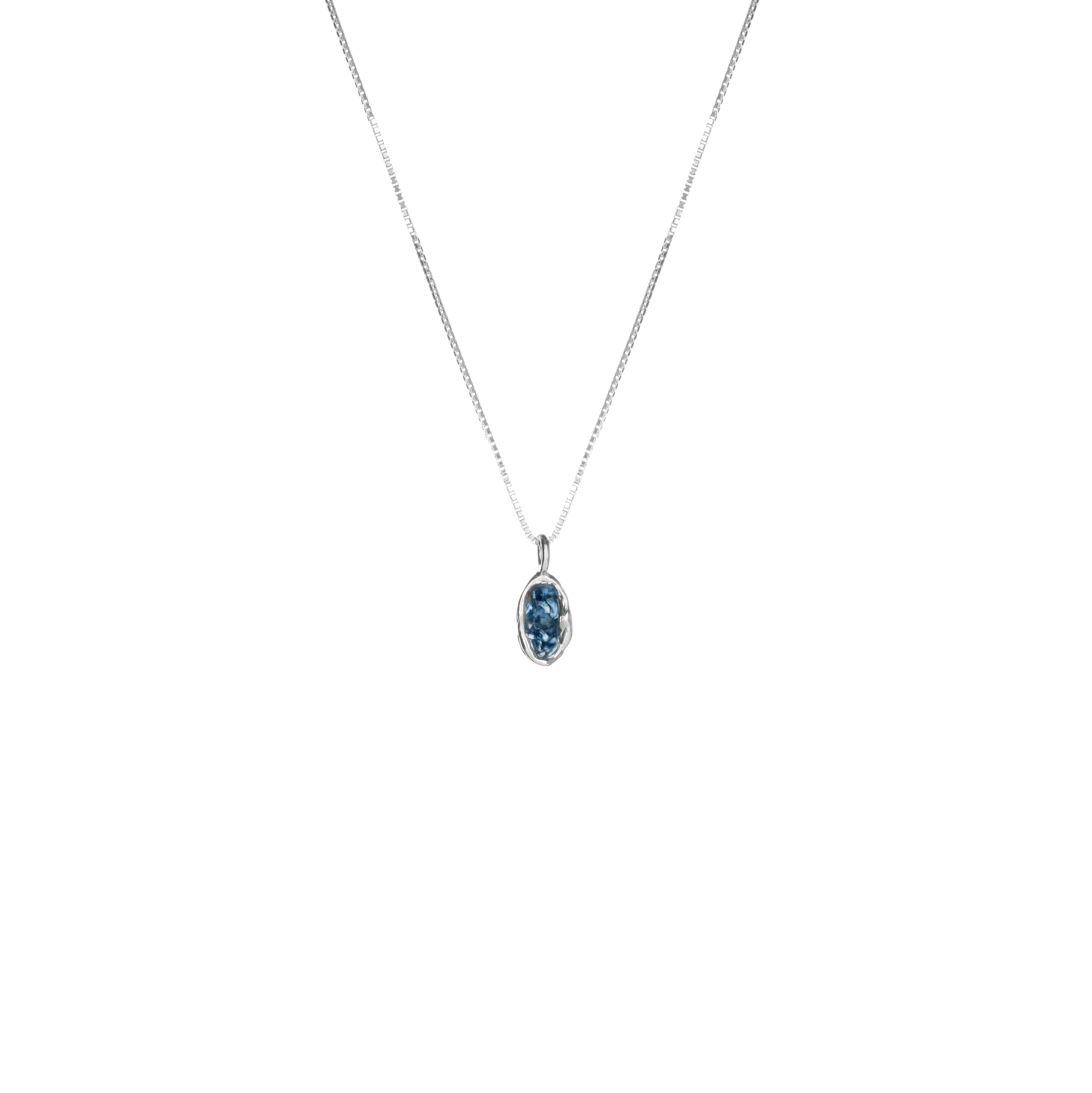 Colier Blue Sapphire Silver